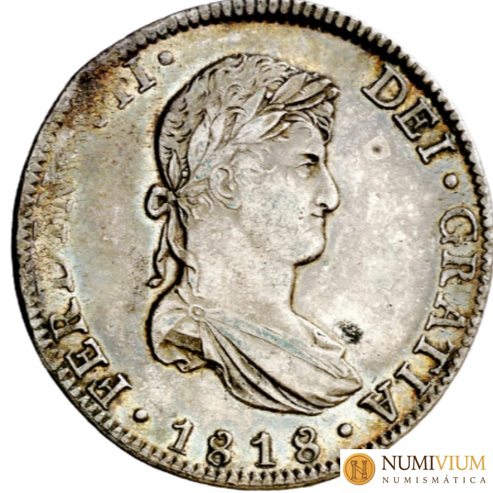 FERNANDO VII. 8 reales. 1818. México JJ. MBC+ 8 reales