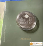 FNMT 1998. 2000 PESETAS DE PLATA DE FELIPE II. EN CARPETA OFICIAL DE LA FNMT
