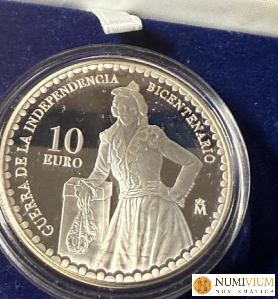 FNMT. 2008. 8 Reales. Manuela Malasaña. Agotada escasa. Con certificado.