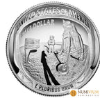 FNMT 2019. COLECCIÓN EEUU-ESPAÑA 50 ANIVERSARIO LLEGADA A LA LUNA. Plata