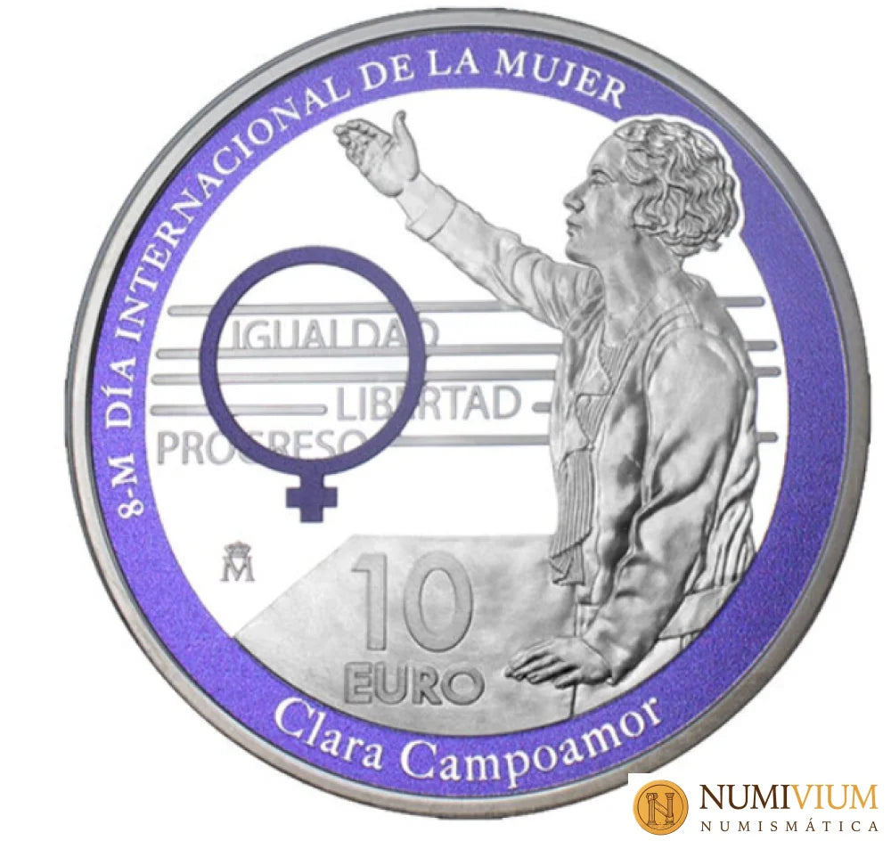 FNMT 2022. CLARA CAMPOAMOR. 8 REALES. Plata proof