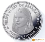FNMT. 2023. Mayoría de edad de la Infanta Leonor. Plata proof