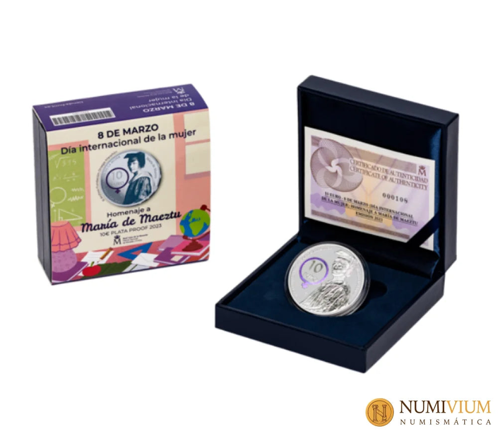 FNMT 2023. MARÍA DE MAEZTU. 8 REALES. Plata proof