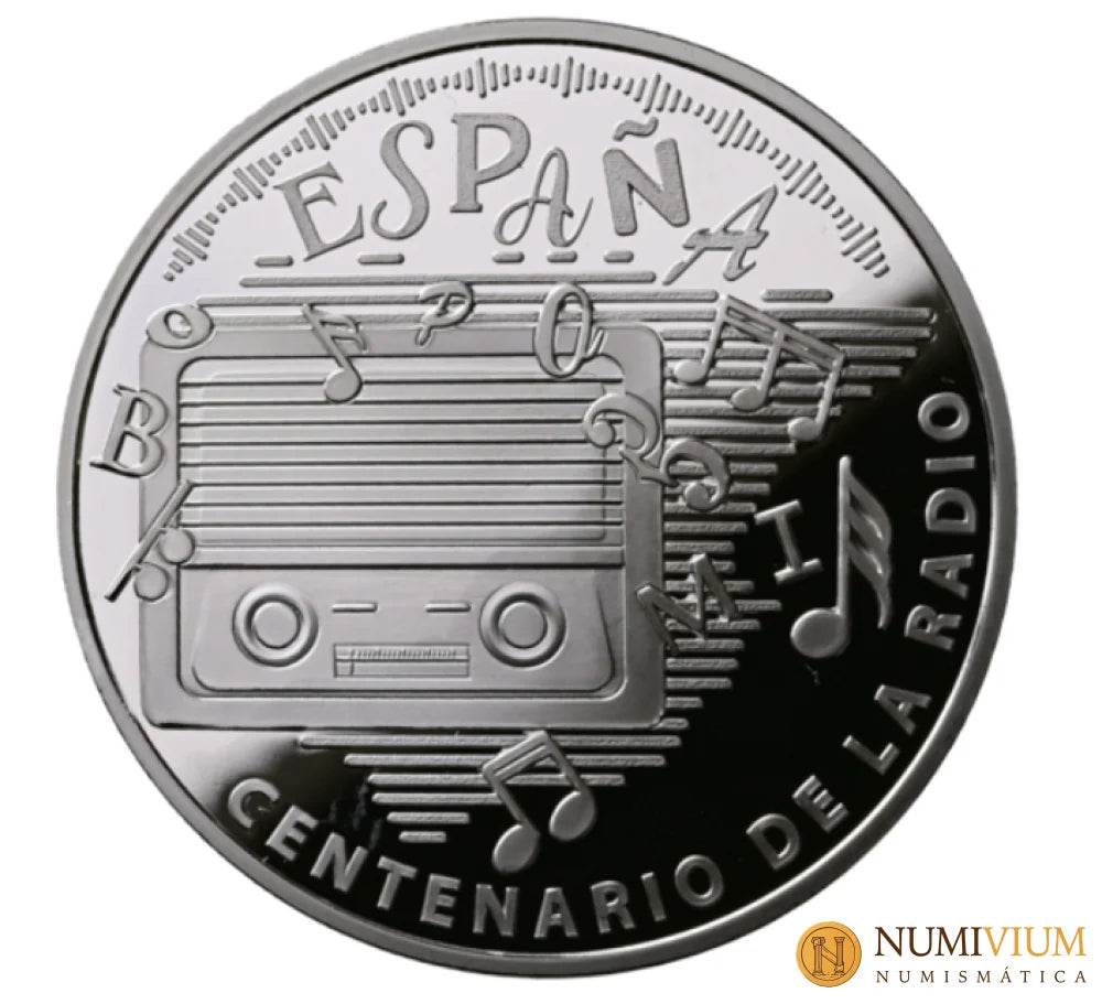FNMT 2024. CENTENARIO DE LA RADIO. 8 REALES. Plata proof