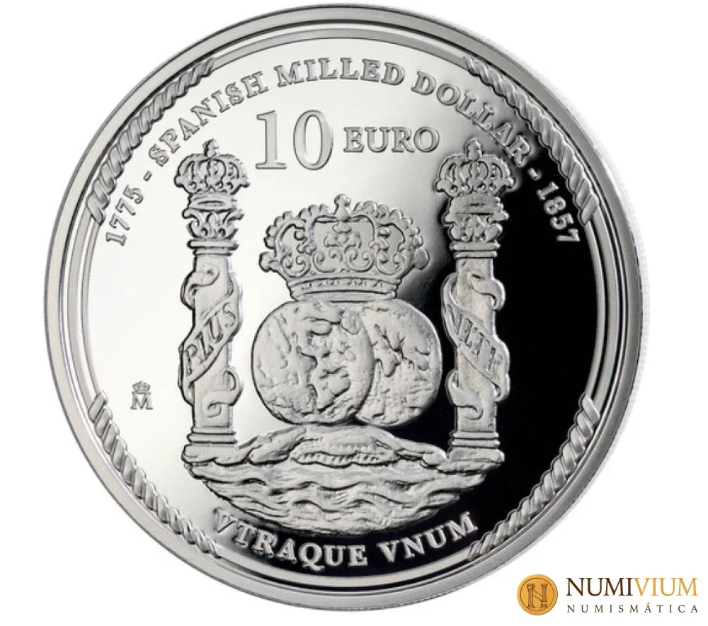 FNMT 2025. 250 ANIV. EEUU - FIRST DOLLAR 8 REALES. 10€ PLATA PROOF