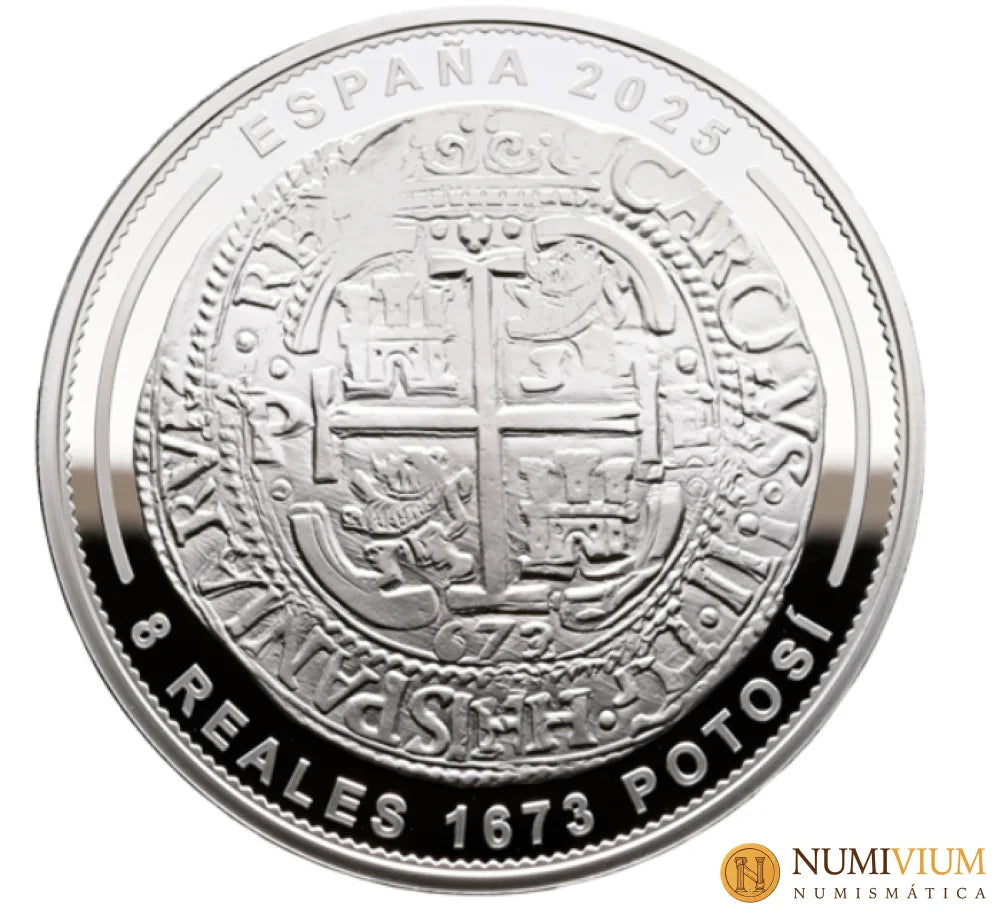 FNMT 2025. JOYAS MUSEO II - 1673 POTOSÍ - 8 REALES. 10 €PLATA PROOF