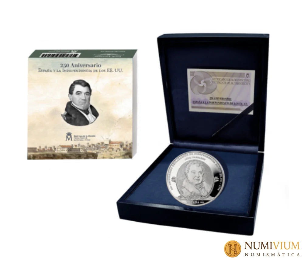 FNMT 50 ANIV. EEUU - FARRAGUT 8 REALES. 10€ PLATA PROOF
