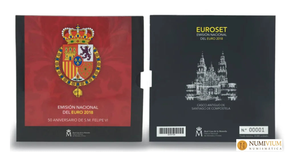 FNMT: Emisión Nacional del Euro 2018. 50 Aniversario S.M. Felipe VI