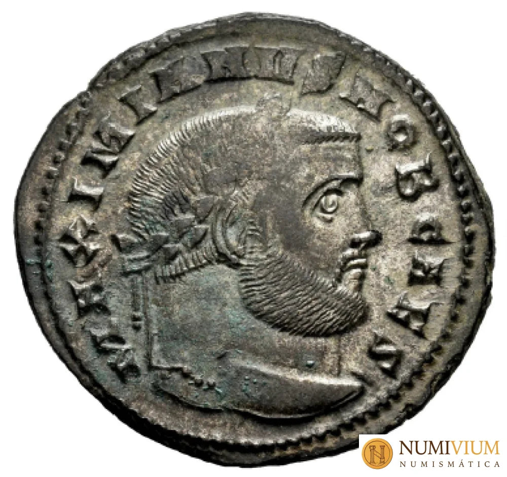 Galerio. Follis. 304-305 d.C. Ticinum. (Ric-48b). EBC+.
