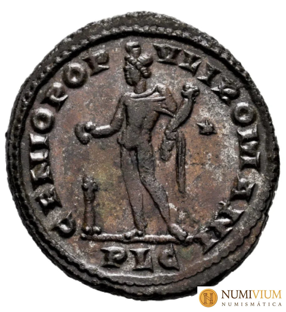 GALERIO. Follis. 305-307 d.C. Lugdunum. (Ric-VI 186b).