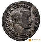 GALERIO. Follis. 305-307 d.C. Lugdunum. (Ric-VI 186b).