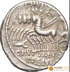 GENS AEMILIA. L. Aemilius Lepidus Paullus · Denario · 58 a.C.