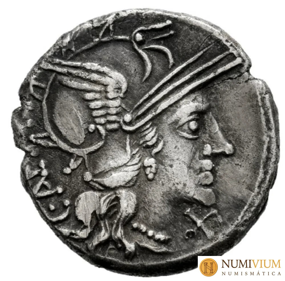 GENS ANTESTIA. Caius Antestius. Denario. 146 a.C. Taller Auxiliar de Roma.