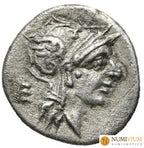 GENS JUNIA. D. Junio Silano L.f. · Denario · 91 a.C.