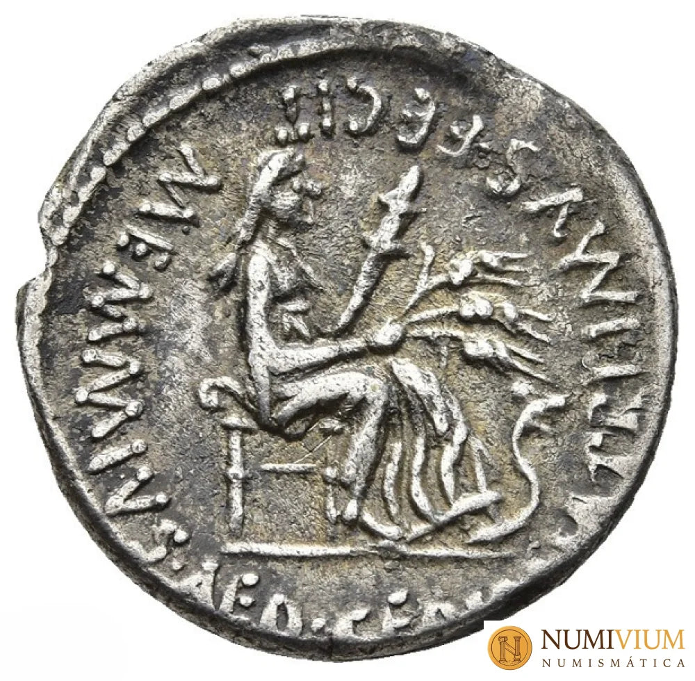 GENS MEMMIA. C. MEMMIUS C.F. Denario (56 a.C.). Roma.