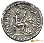 GENS MEMMIA. C. MEMMIUS C.F. Denario (56 a.C.). Roma.