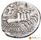 GENS MINUCIA (133 a.C.). Denario. L. Minucius Denario república