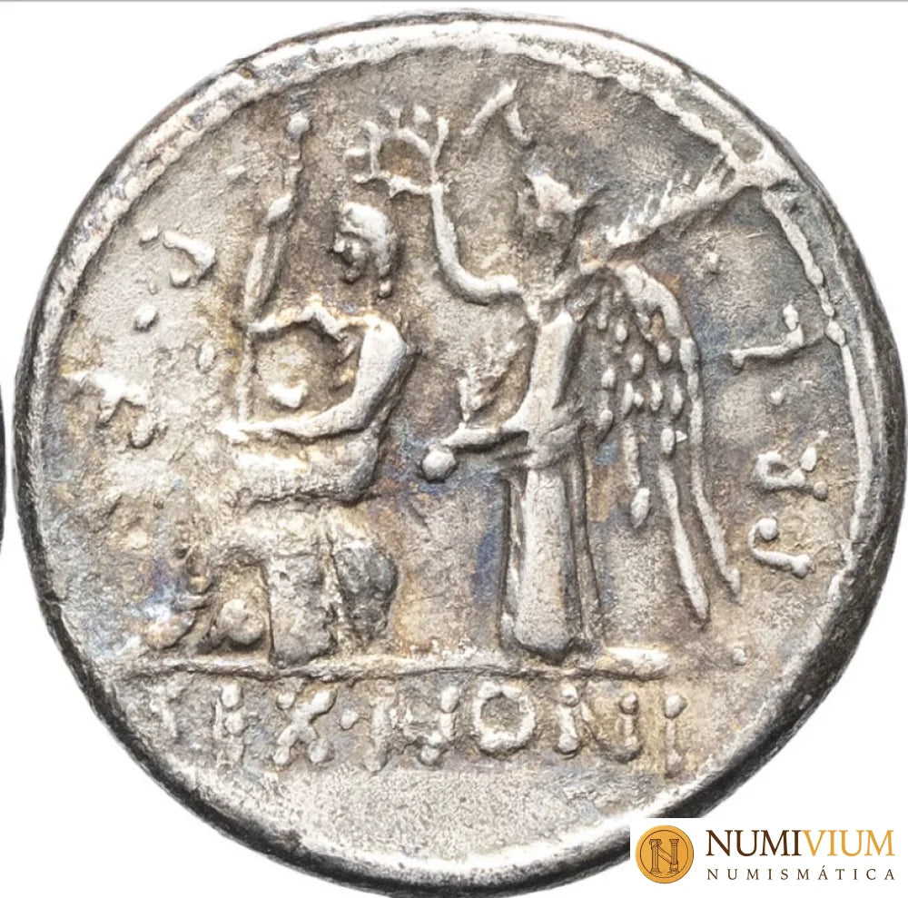 GENS NONIA Marcus Nonius Sufenas · Denario · 59 a.C.