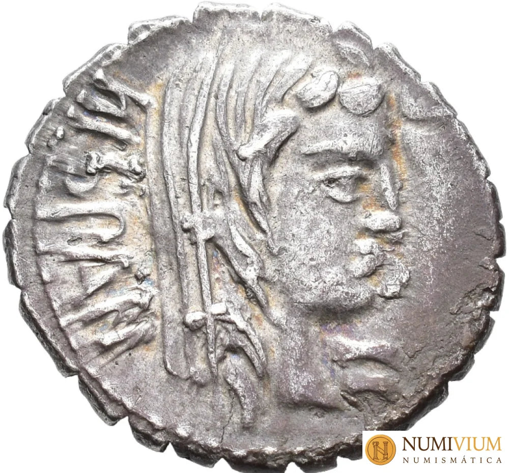 GENS POSTUMIA. A. Postumius Albinus. Denario serrato. Roma (81 a.C.). MBC+