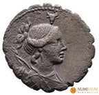 GENS POSTUMIA. A. Postumius A. f. Sp. n. Albinus 81 a.C. Denario de plata. Roma Denario república