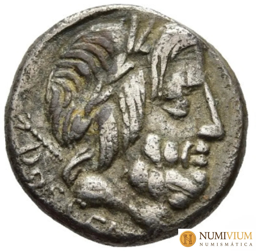 GENS RUBRIA. L. Rubrius Dossenus · Denario · 87 a.C.