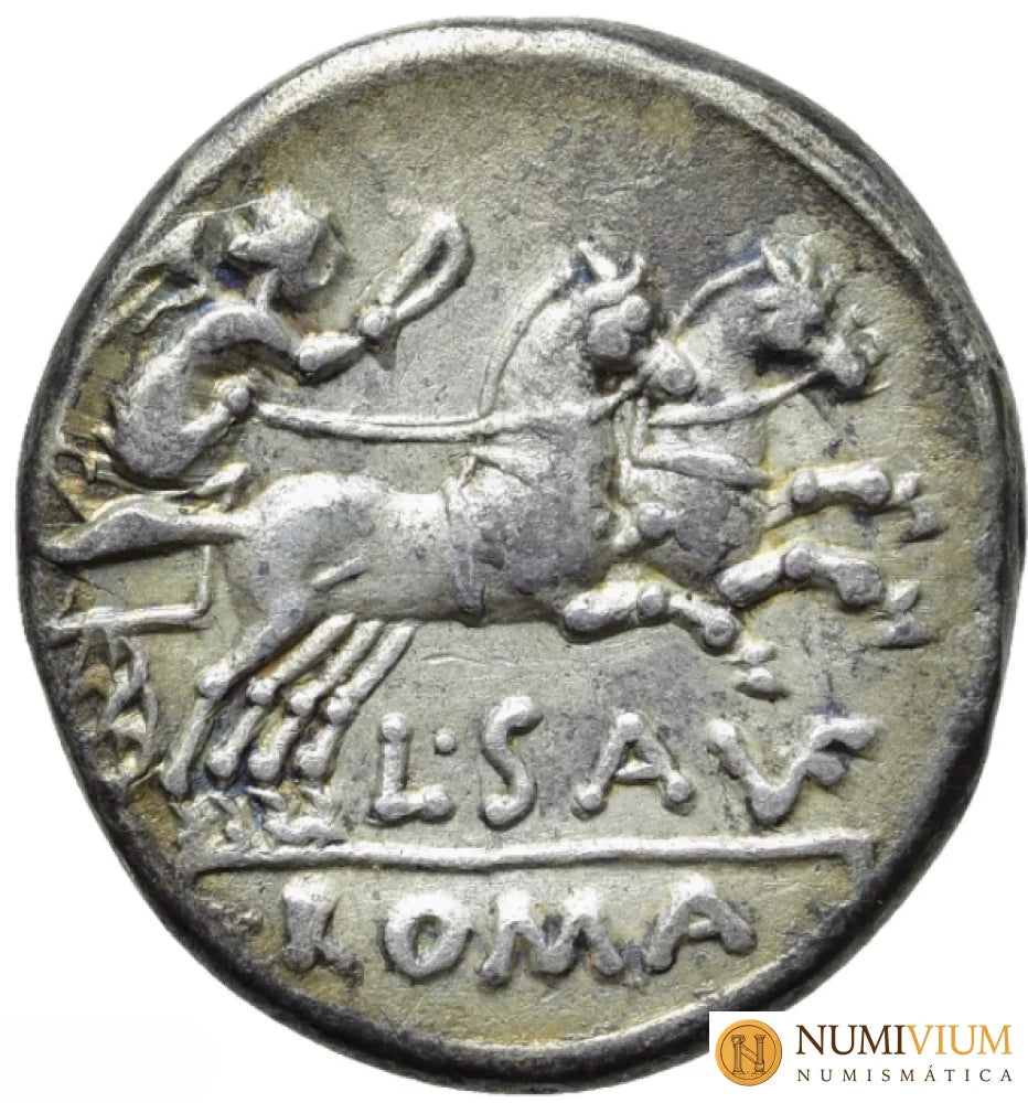 GENS SAUFEIA. LUCIUS SAUFEIUS. Denario (152 a.C.). Roma. MBC Denario república