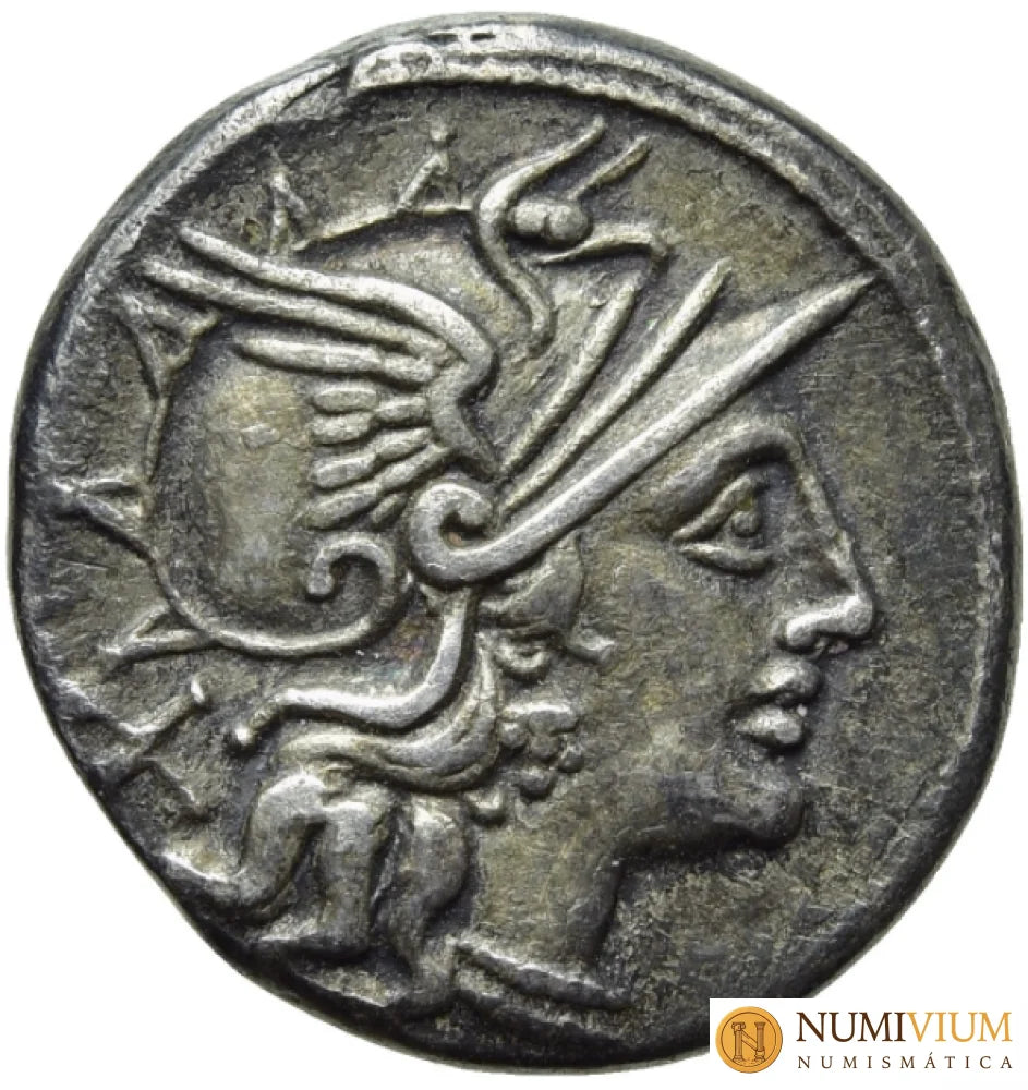 GENS SAUFEIA. LUCIUS SAUFEIUS. Denario (152 a.C.). Roma. MBC Denario república