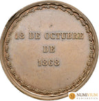 GOBIERNO PROVISIONAL. Medalla. 1868. El partido liberal a D. Salustiano Olózaga. EBC