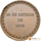 GOBIERNO PROVISIONAL. Medalla. El partido liberal a D. Salustiano Olózaga. 1868. Escasa