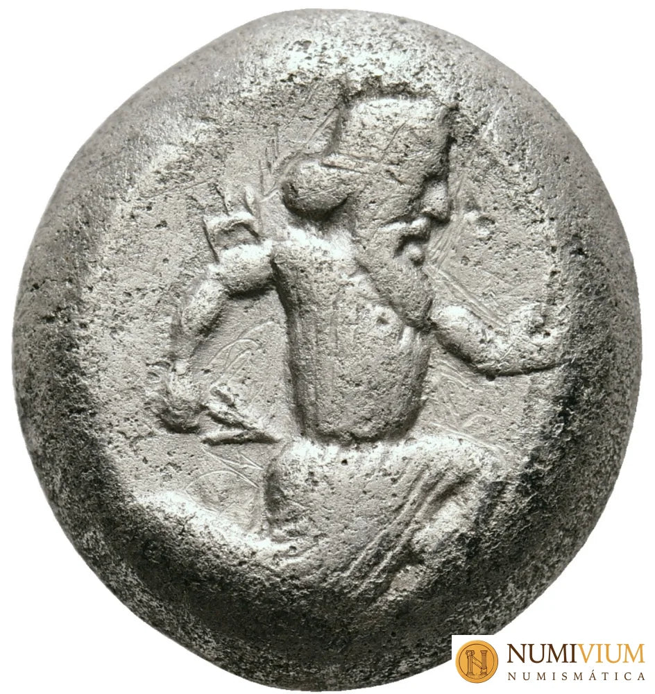 Imperio aqueménida. Época de Artajerjes I a Darío II (circa 455–420 a.C.). Siglo. Ceca de Sardes. Siglo