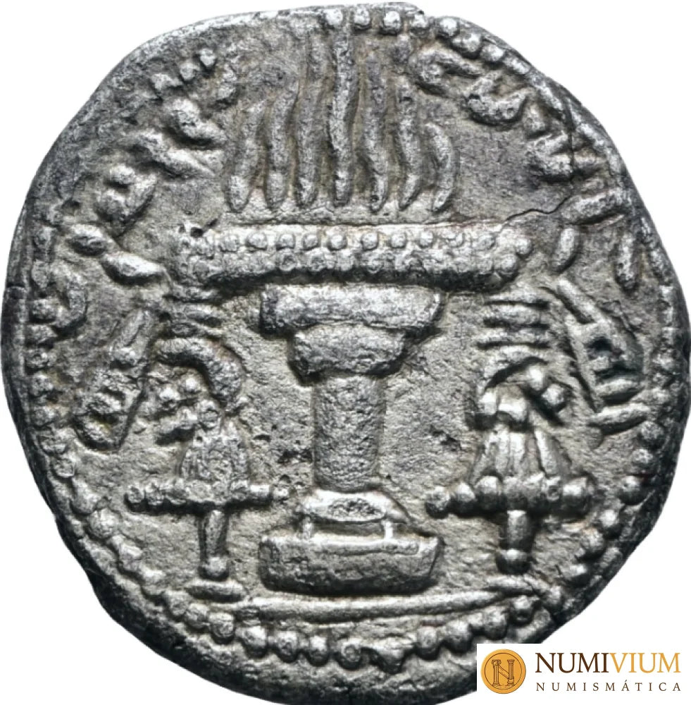 ARDASHIR I. 224–241 d.C. Tetradracma de cobre. EBC. Fundador el Imperio Sasánida