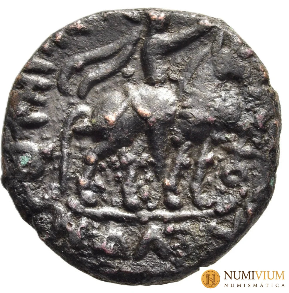 INDIA. Imperio Kushán. Período de Kujula Kadphises – Vima Takto (circa 80-113 d.C.). Tetradracma en bronce. Emisión
