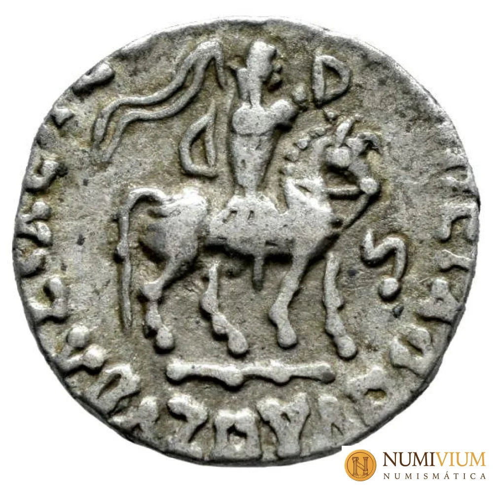 Indoescitas. AZES I. Dracma. 58-12 a.C. Taxila. MBC Dracma