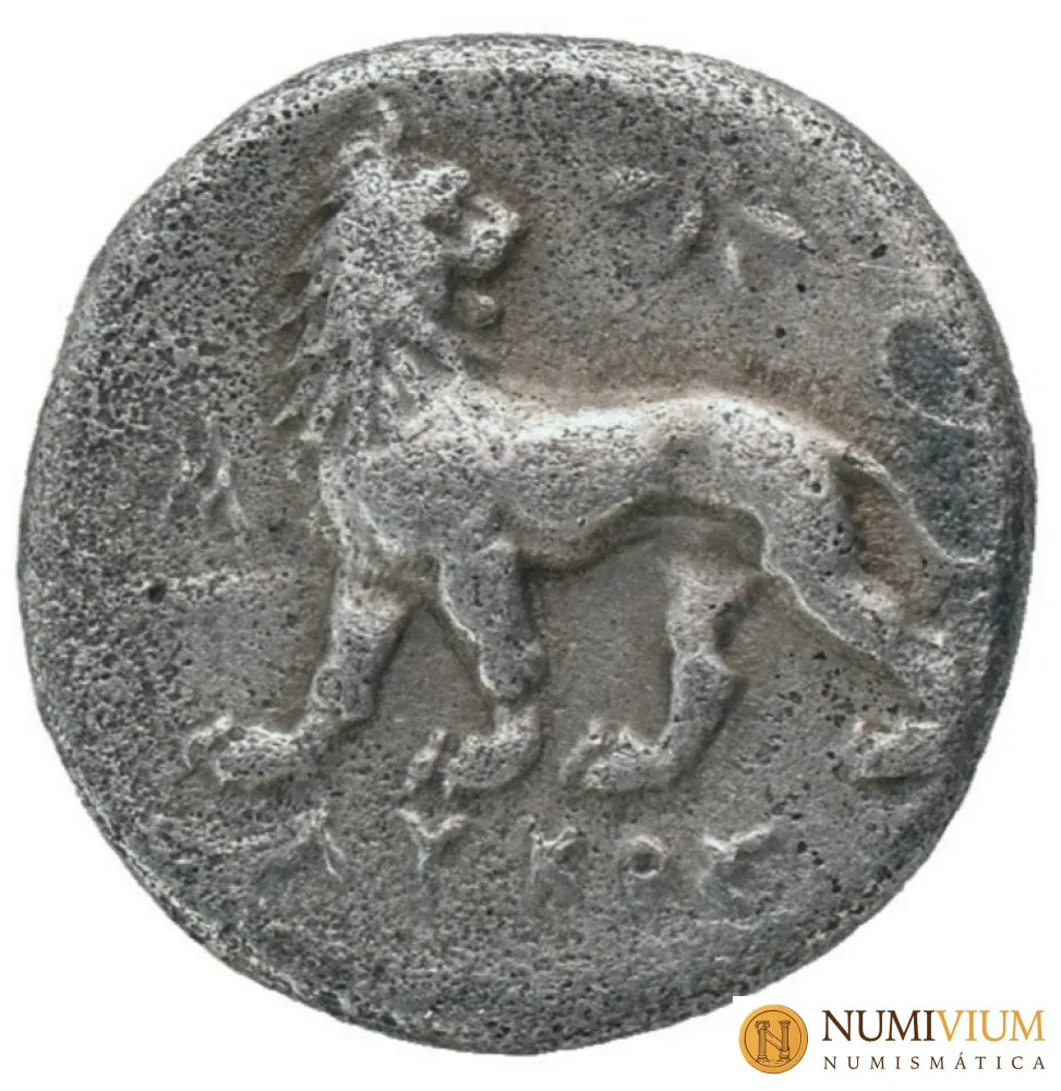 IONIA. Mileto. (c. 350-325 a.C.). AR Dracma magistrado Lykos. Dracma