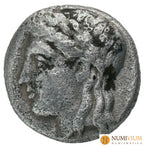 IONIA. Mileto. (c. 350-325 a.C.). AR Dracma magistrado Lykos. Dracma