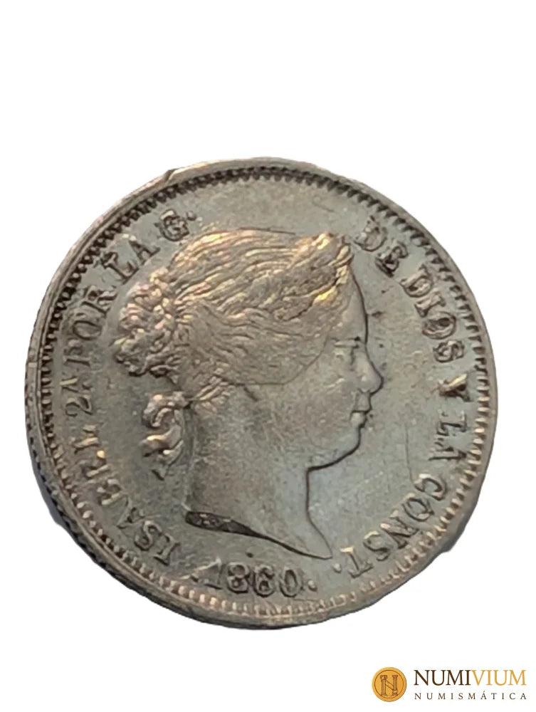 Isabel II. 1 Real. Madrid. 1860. 1 Real