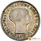 ISABEL II (1833-1868). 1 Real. 1852. Madrid. EBC. Pátina.