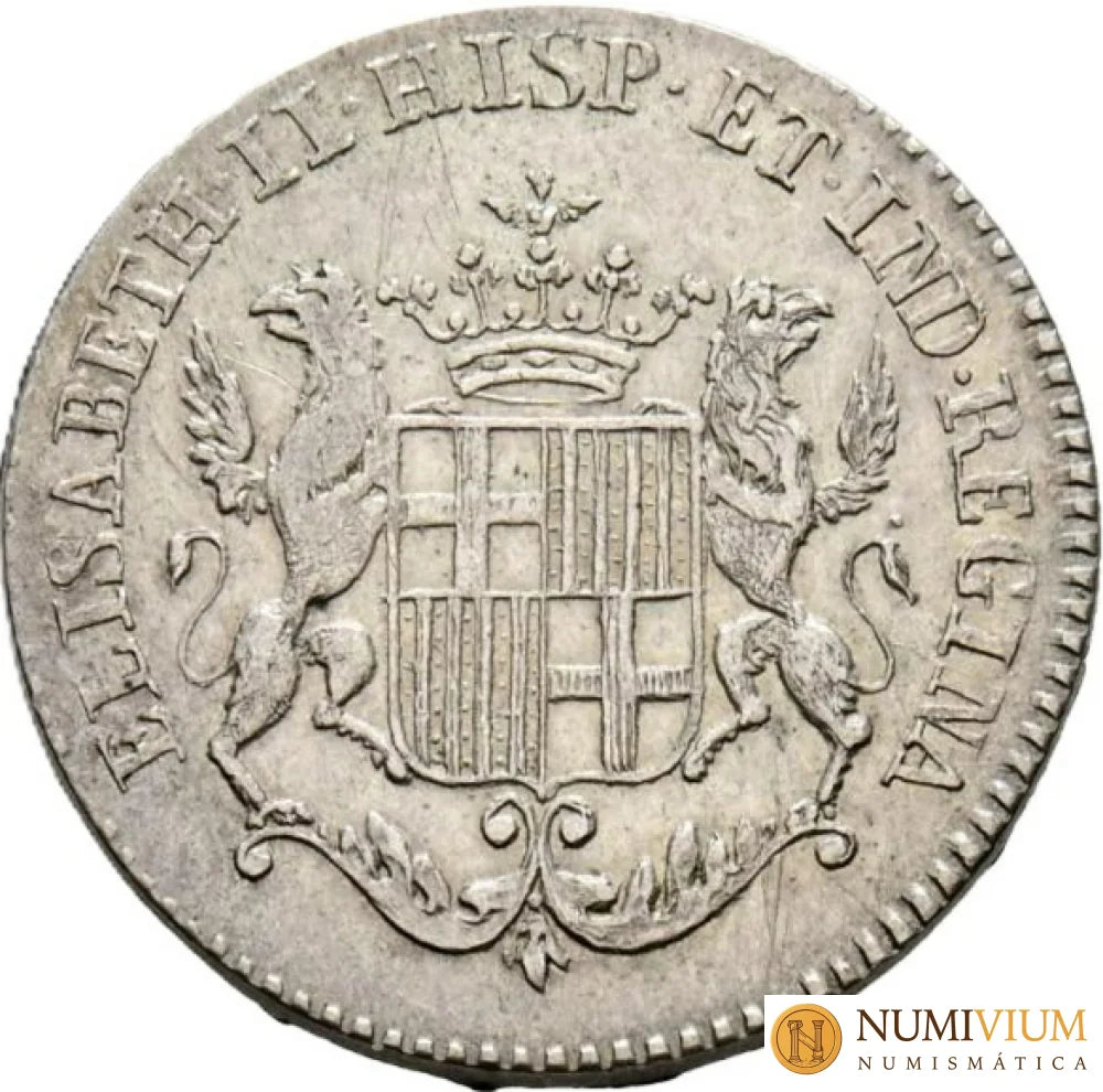 ISABEL II (1833-1868). Proclamación en Barcelona. 1833. Módulo de 1 Real. MBC+.