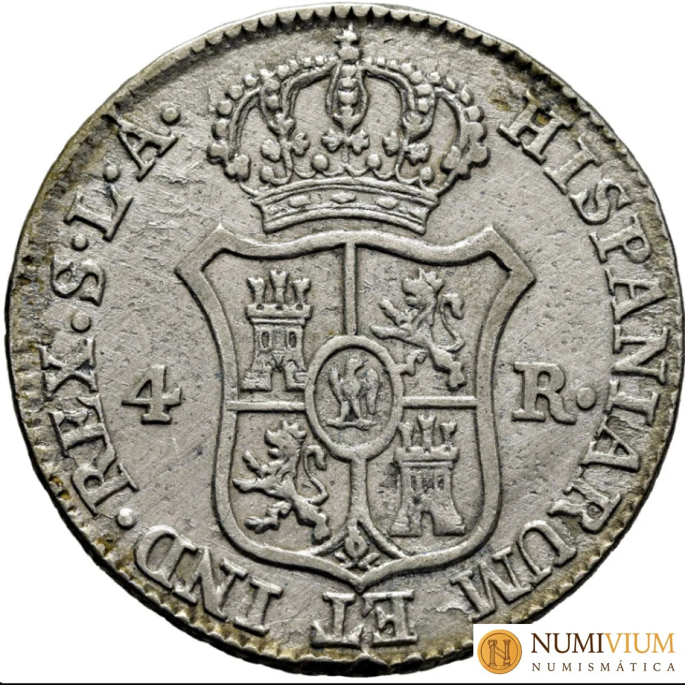 JOSÉ NAPOLEÓN. Sevilla. 4 reales. 1812 Sobrefecha rara 4 Reales