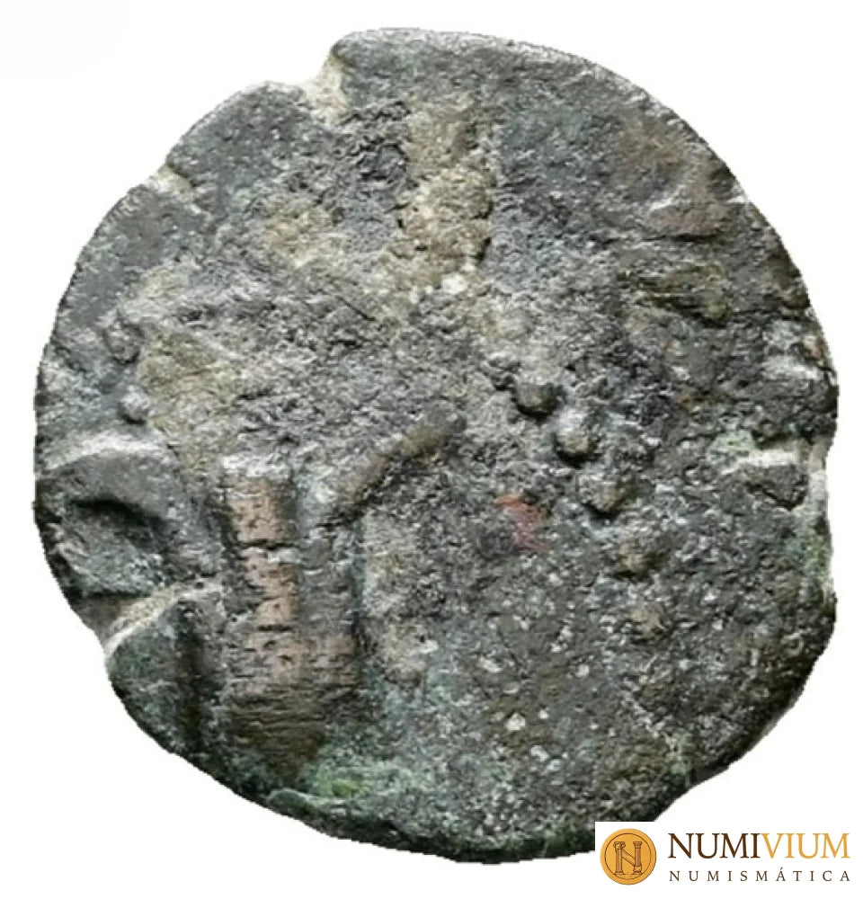 Judea. Prutah. Antíoco VII Sidetes y Juan Hircano I 132-130 a.C. BC+ Prutah