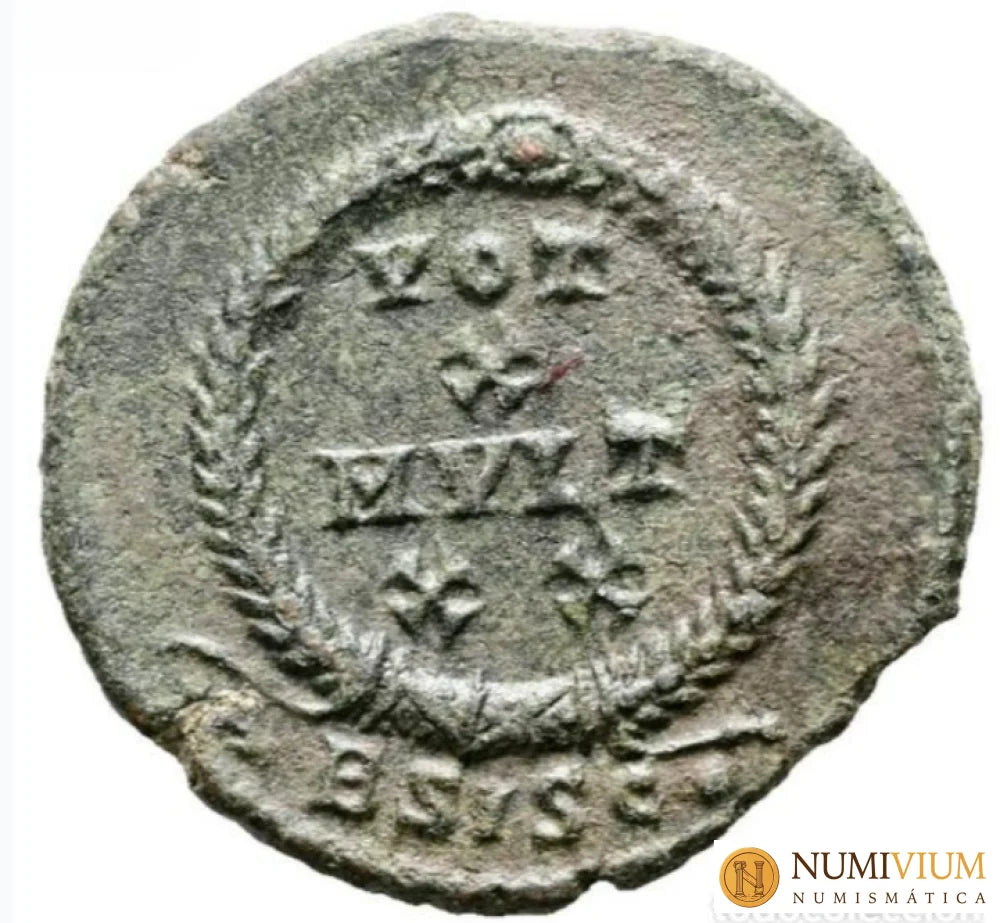 Julian II Apóstata 360-363 d.C. Follis. Siscia. Escasa Follis