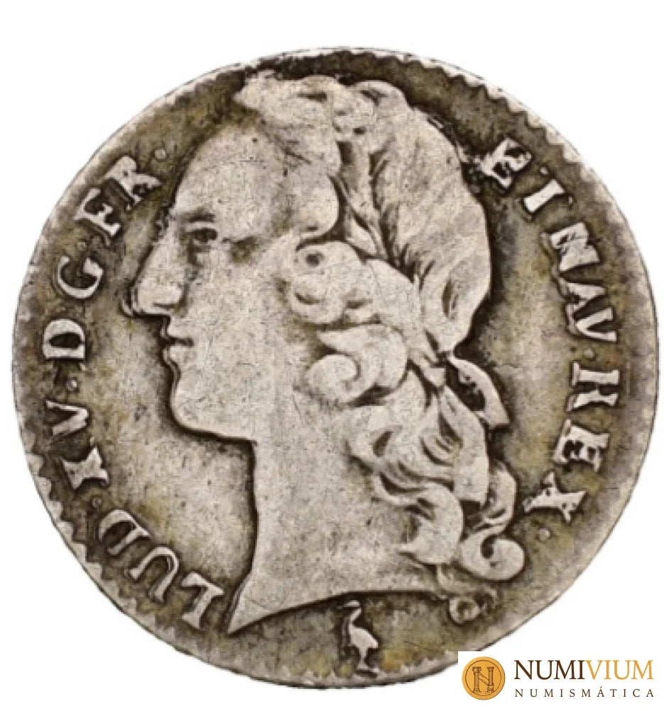 Luis XV (1715-1774). Dixième d’écu au bandeau (1/10 de escudo 12 sols).1758