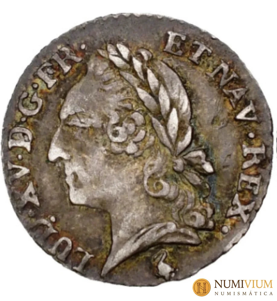 Luis XVI (1774-1792). Vingtième d’écu a nombre de Luis XV (1/20 de escudo 6 sols). 1779