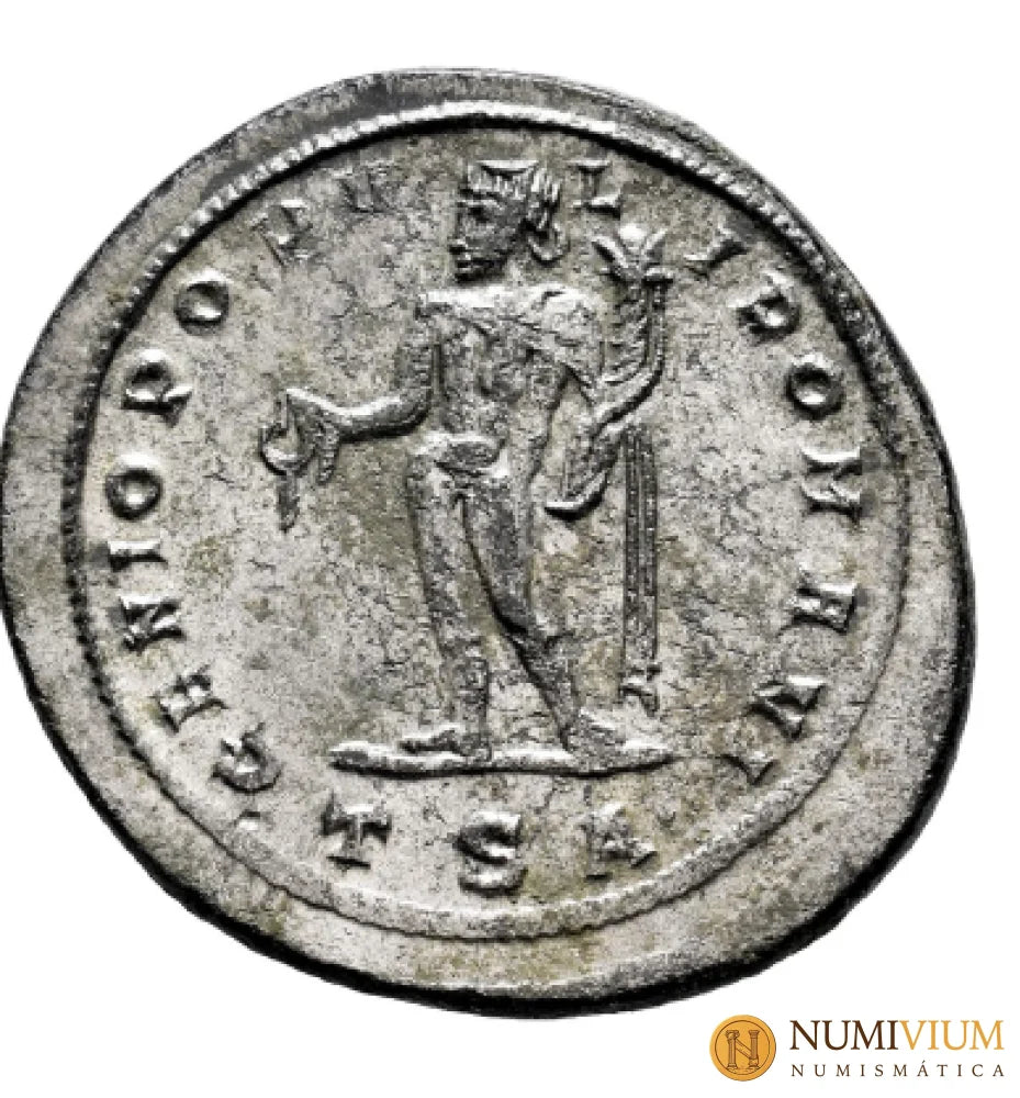 Maximiano. Follis. 300-301 d.C. Thessalonica. Plateado original