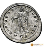 Maximiano. Follis. 300-301 d.C. Thessalonica. Plateado original