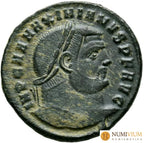 MAXIMIANO HERCULEO. Follis. (286-305 d.C.) Heráclea. (RIC 19a). MBC
