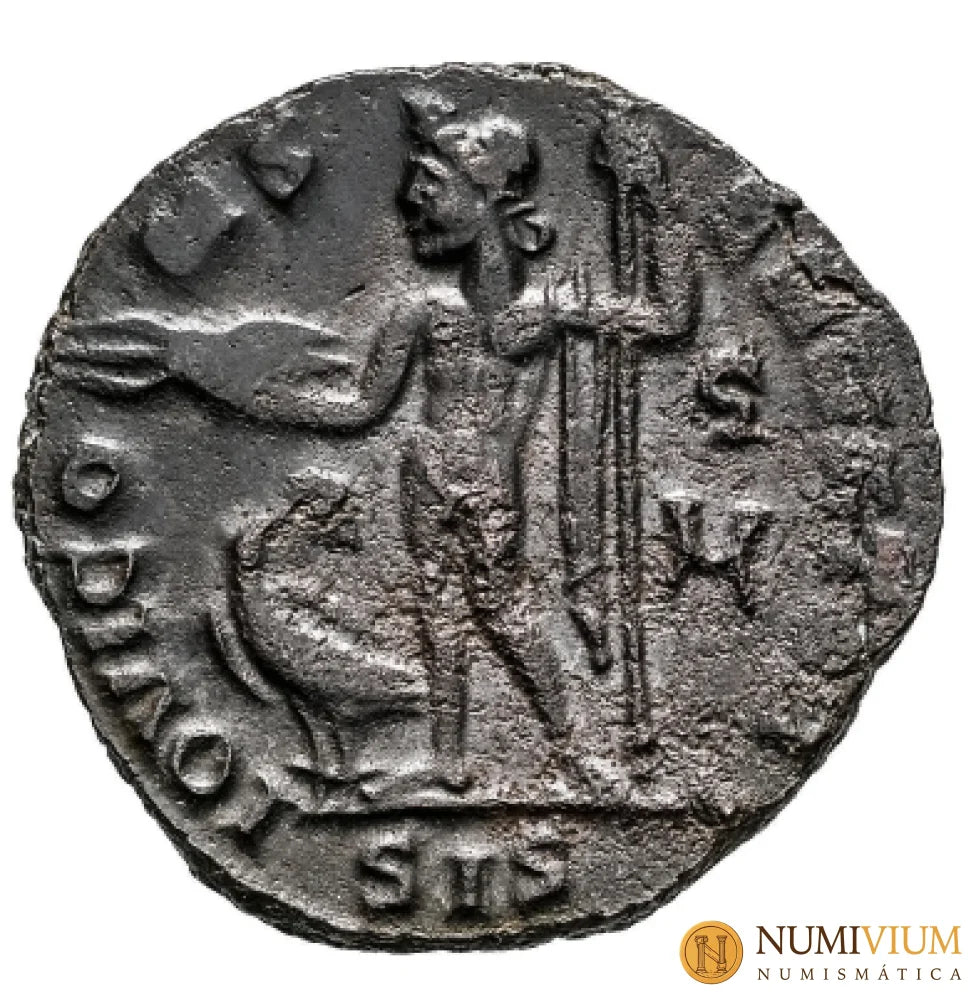 Maximino II Daza. Follis. 312 d.C. Siscia. (Ric-VI 225b). Rara. MBC+