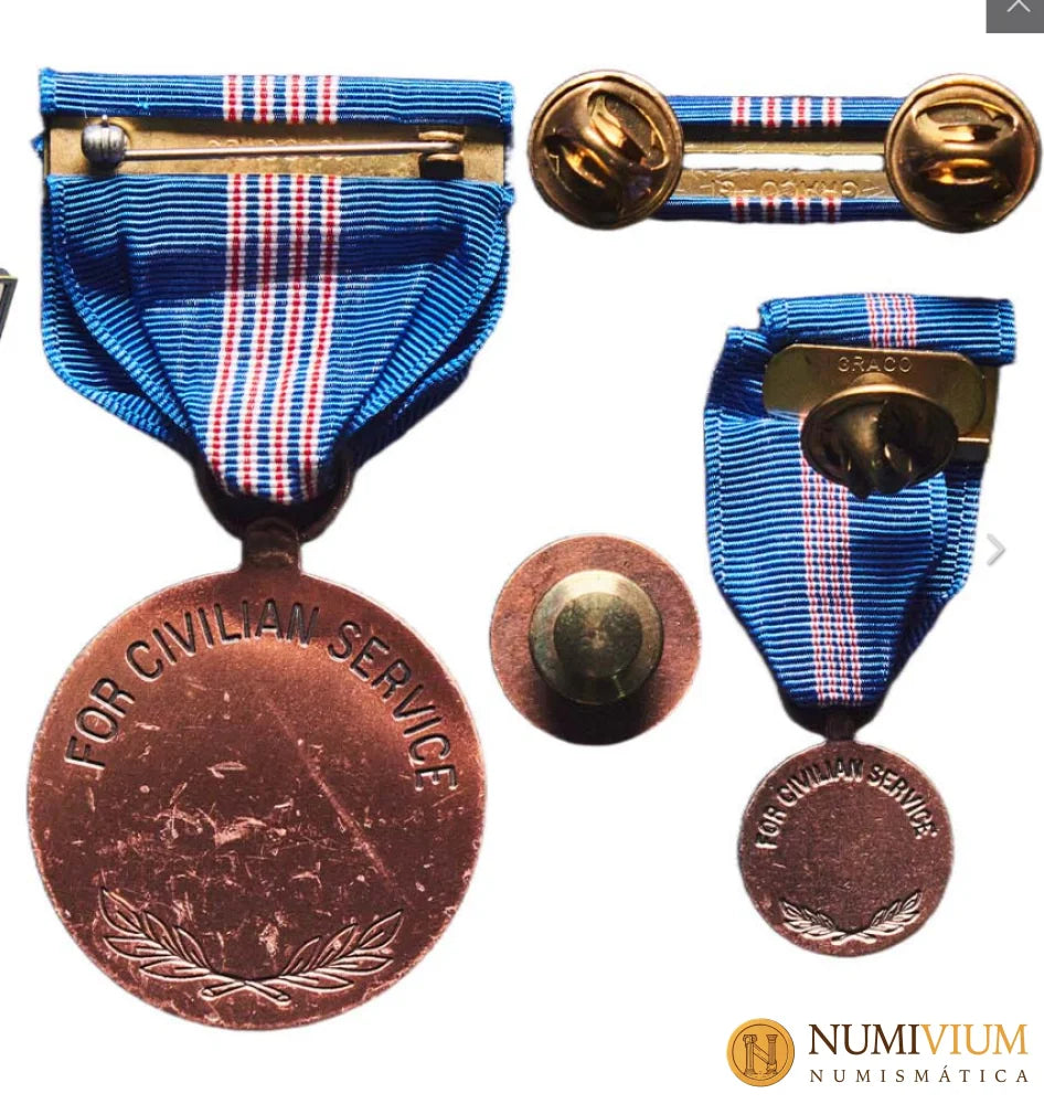 Medalla al Mérito del Ejército por Servicio Civil (Army Achievement Medal for Civilian Service) sin circular (UNC).