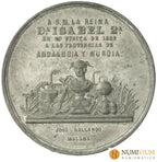 Medalla ISABEL II. 1862. Visita Real a las Provincias de Andalucía y Murcia. Ø 51 mm. EBC