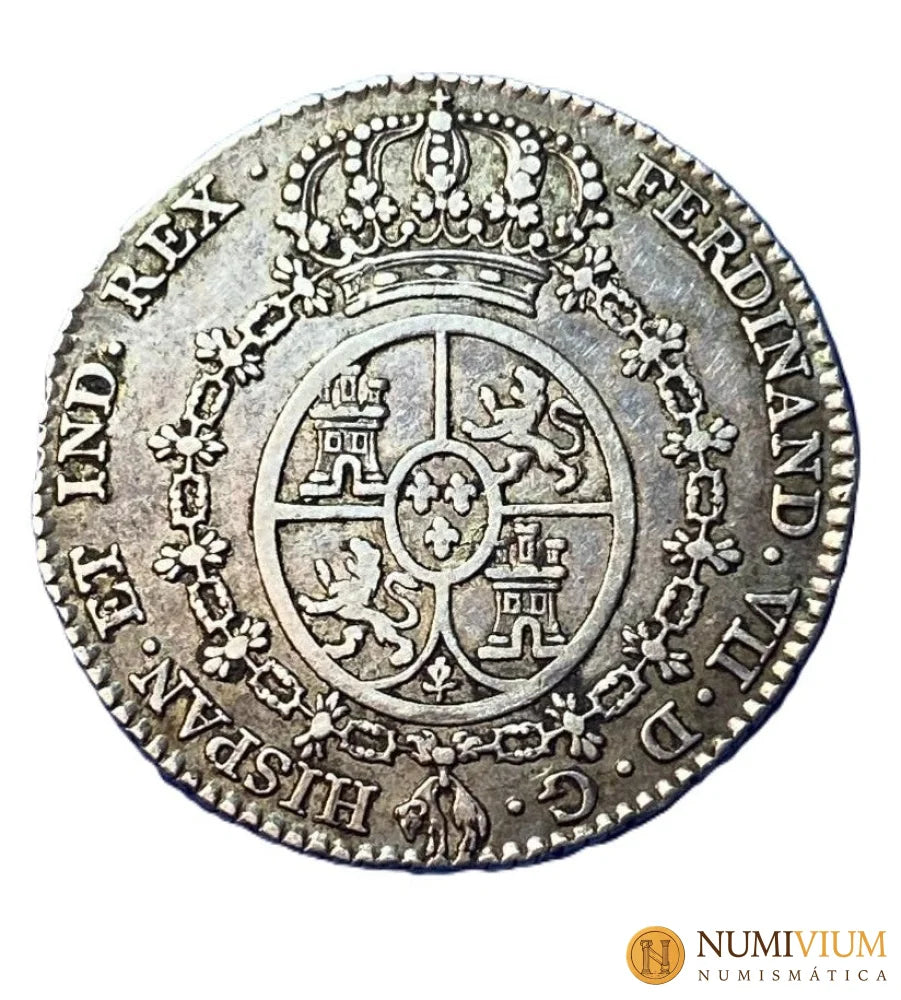 Medalla Proclamación Fernando VII. Modulo de 2 reales. Madrid. 1808